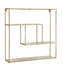 Load image into Gallery viewer, Square Brass Etagere Shelving
