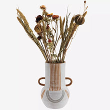 Load image into Gallery viewer, Painted Terracotta Vase with Urn Handles

