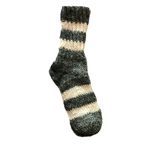 Hand-Knitted Chunky Wool Fisherman Socks