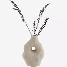 Load image into Gallery viewer, Off White Lumpy Hole Vase
