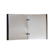 Load image into Gallery viewer, A6 Recycled Leather Bound Paper Notebook
