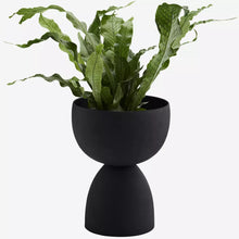Load image into Gallery viewer, Black Metal Raised Cup Planter
