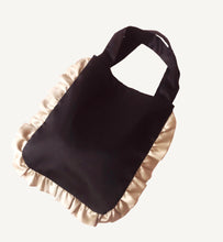 Load image into Gallery viewer, Black &amp; Pink Silk Bag
