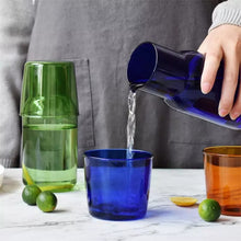 Load image into Gallery viewer, Coloured Water Jug &amp; Drinking Glass…
