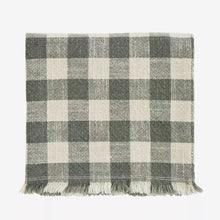Load image into Gallery viewer, Green Gingham Cotton Tea Towel
