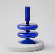 Load image into Gallery viewer, Glass Wiggle Blown Candlestick
