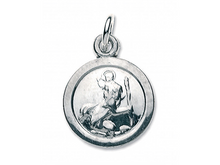 Load image into Gallery viewer, Mini Sterling Silver St Christopher on Rope Chain
