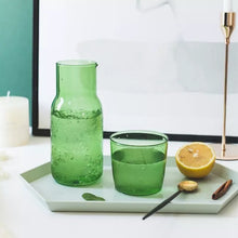 Load image into Gallery viewer, Coloured Water Jug &amp; Drinking Glass
