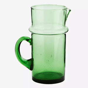 Green Recycled Glass Beldi Jug