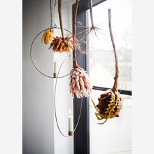 Load image into Gallery viewer, Hanging Round Garland Ring with Candleholder

