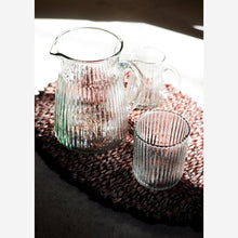 Load image into Gallery viewer, Drinking Glass with Striped Grooves
