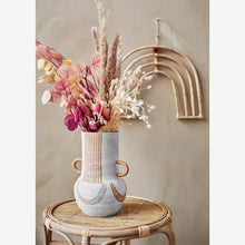 Load image into Gallery viewer, Painted Terracotta Vase with Urn Handles
