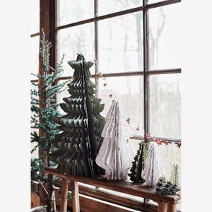 Green Standing Paper Tree Christmas Decoration -S