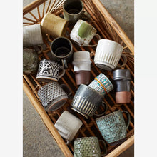 Load image into Gallery viewer, Stoneware Ceramic Mug with Grooves
