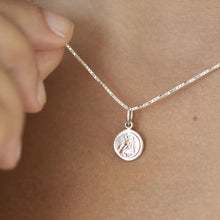 Load image into Gallery viewer, Mini Sterling Silver St Christopher on Rope Chain
