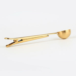 Brass Scoop Spoon with Clip