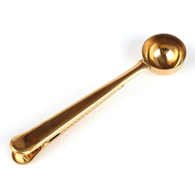 Brass Scoop Spoon with Clip