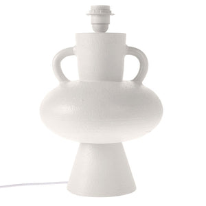 White Table Lamp Base with Handles